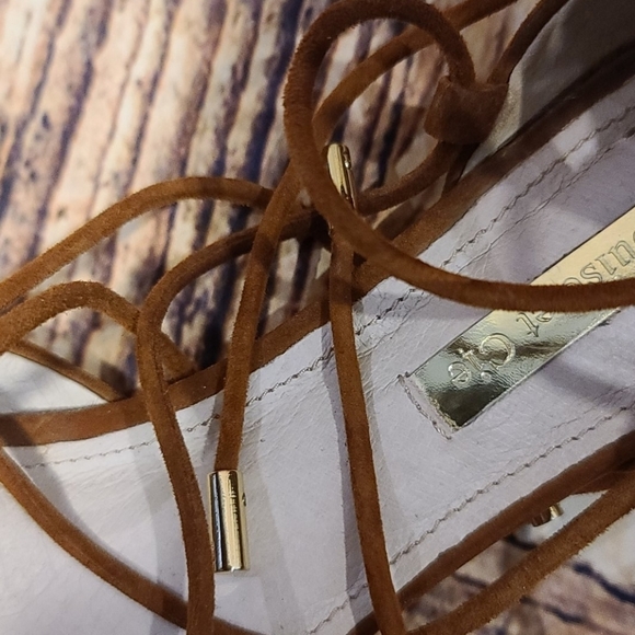 LOUISE et Cie Lo-Abri Ghillie Lace Up ballerina Flats size US 6.5 Leather Ballet - Picture 14 of 16